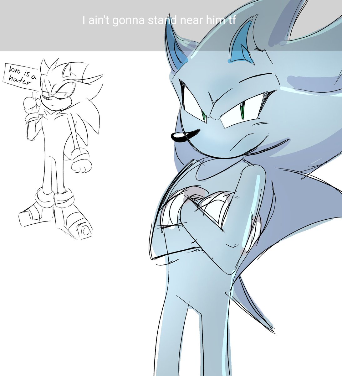 WorldsElec8128's tweet photo. 2 types of reactions #Sonic #SeelkadoomTheHedgehog #NazoTheHedgehog #Shadic #ShadicTheHedgehog #NazoUnleashed (au) https://t.co/ff5RDtEMum