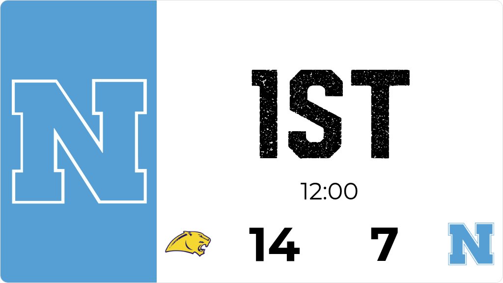 Northeast trails Cascade 14 to 7 after the 1st quarter.