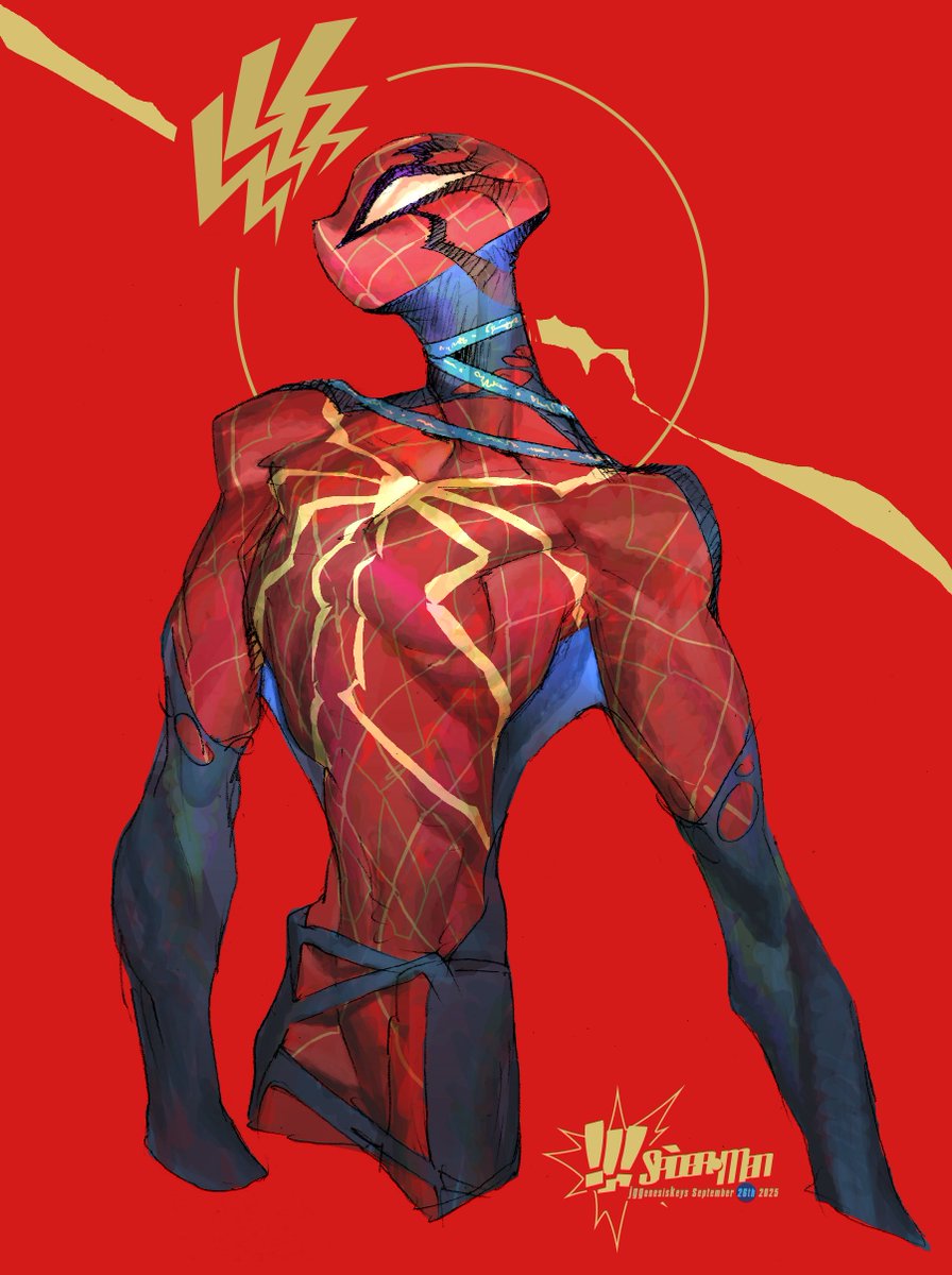 ' !!!Sᴘɪᴅᴇʀ·Mᴀɴ '
Practice art / fan art by JG GenesisKeys.