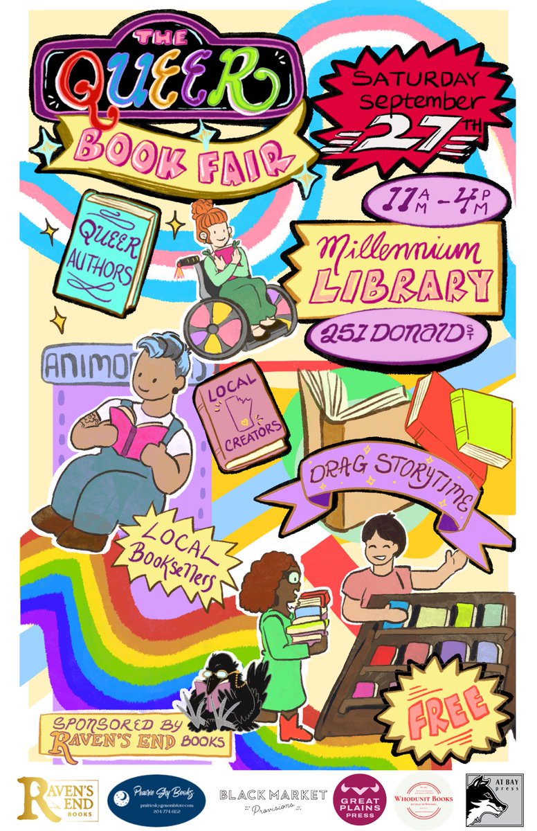 author_mae_k's tweet photo. I’ll be at Winnipeg’s Queer Book Fair tomorrow! Come hang out and purchase a copy of Poems From A People Pleaser💕 https://t.co/u7vQLoMxSY