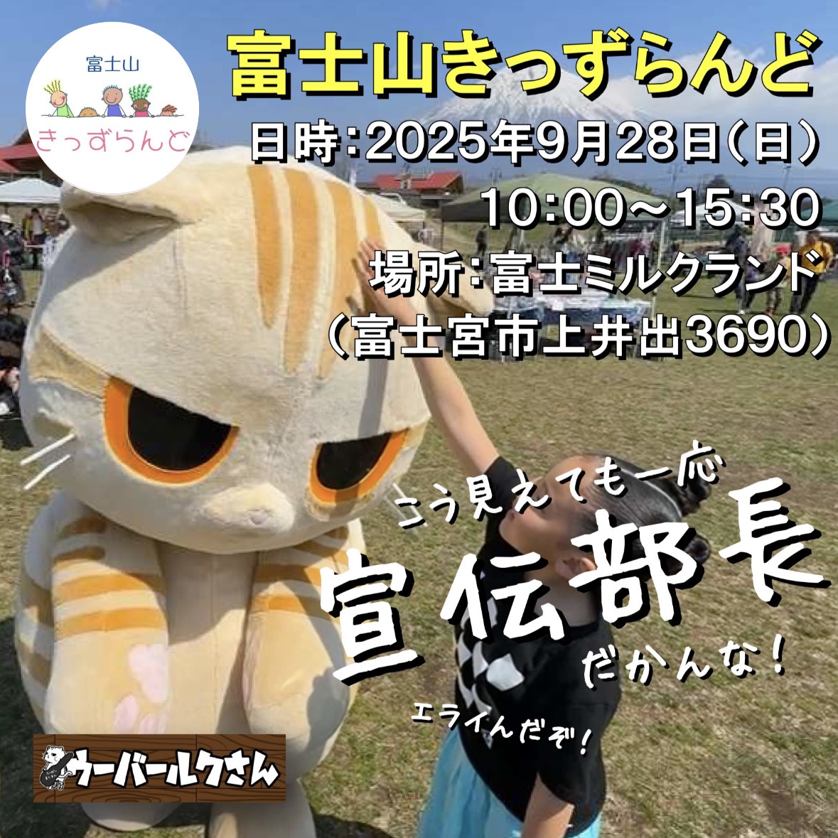 rukuhouse's tweet image. 宣伝部長ですｗ

#ウチのルクさん #ウーバールクさん #ゆるキャラ #猫好き