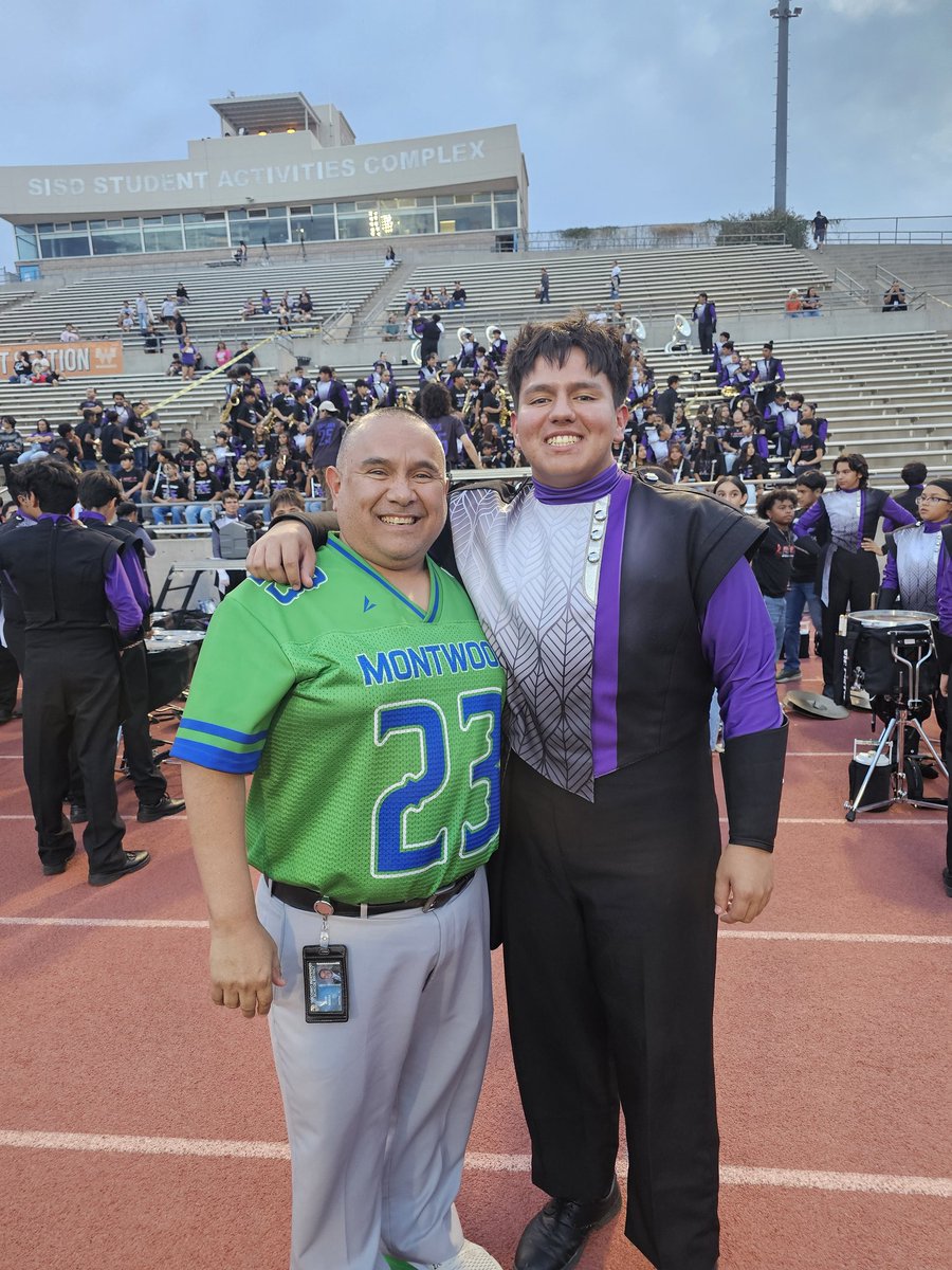 MontwoodHS's tweet photo. 3rd annual picture with my son. Very proud dad. Keep doing great things pops. Love you #RAMSUP #ALLIM https://t.co/USRGxnygmD