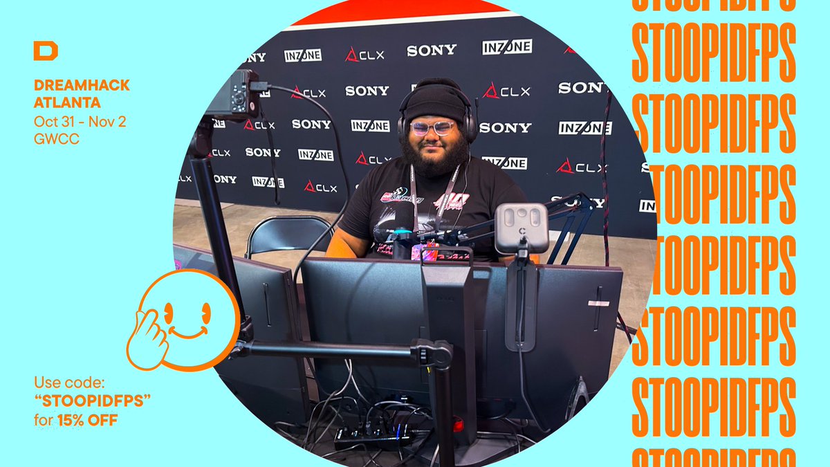 I'm attending #DHAtlanta as a Creator for the 2nd year in a row!

Thanks DreamHack for the opportunity! 🫶🏽