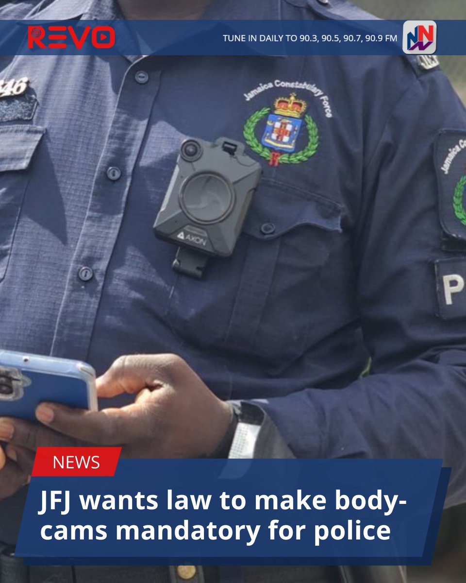 Human rights lobby group, Jamaicans For Justice, JFJ, has launched a petition calling for the government to legislate the mandatory use of body-worn cameras by the police.

READ MORE HERE: revonews.ai/news/68d735ac3…