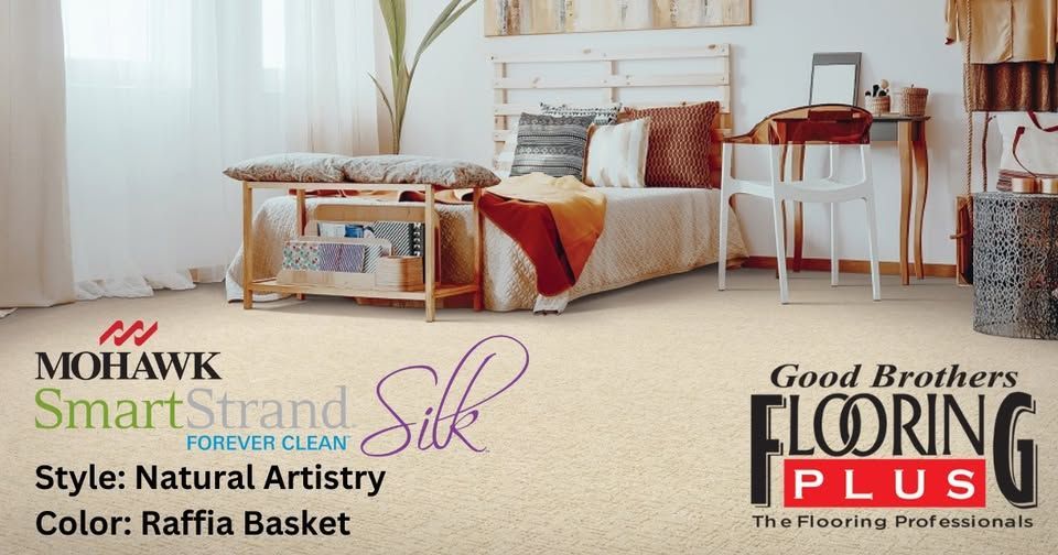thesacchef's tweet image. Mohawk SmartStrand Carpet 
Style: Natural Artistry - Color: Raffia Basket 

Our softest, cleanest and most durable carpet by Mohawk Flooring. SmartStrand Silk® carpet offers the ultimate in softness, durability, and stain resistance. #Carpet #MohawkFlooring #SmartStrand