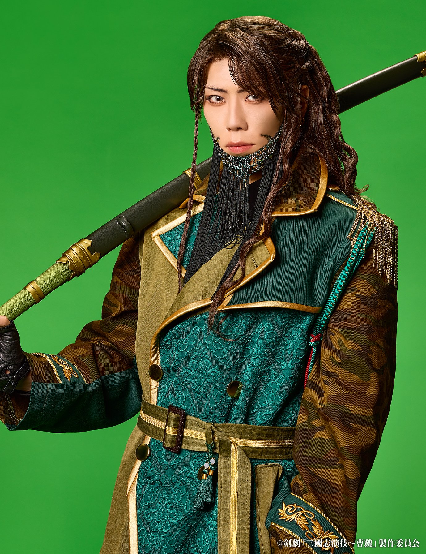 鳳凰着物 立役 ブルー大衆演劇 鳳凰着物 立役 ブルー大衆演劇