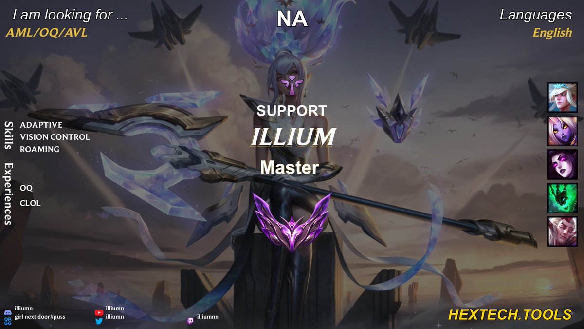 illium (@illiumn) on Twitter photo LFT AML/OQ/AVL or any league that is open
💜 and 🔁 are appreciated!
Dm me on discord to get ahold of me
<a href="/LFTDiscord/">LFT Discord - lol/val/rl</a> LFT AML/OQ/AVL or any league that is open
💜 and 🔁 are appreciated!
Dm me on discord to get ahold of me
<a href="/LFTDiscord/">LFT Discord - lol/val/rl</a>