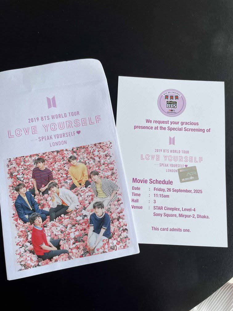 AomitaA29's tweet image. Bangtan &apos;s biggest voice army 💜💜💜💜 in Bangladesh for the first time. 

#BTSMOVIEWEEKS #btsbdproject #BangladeshToBangtan