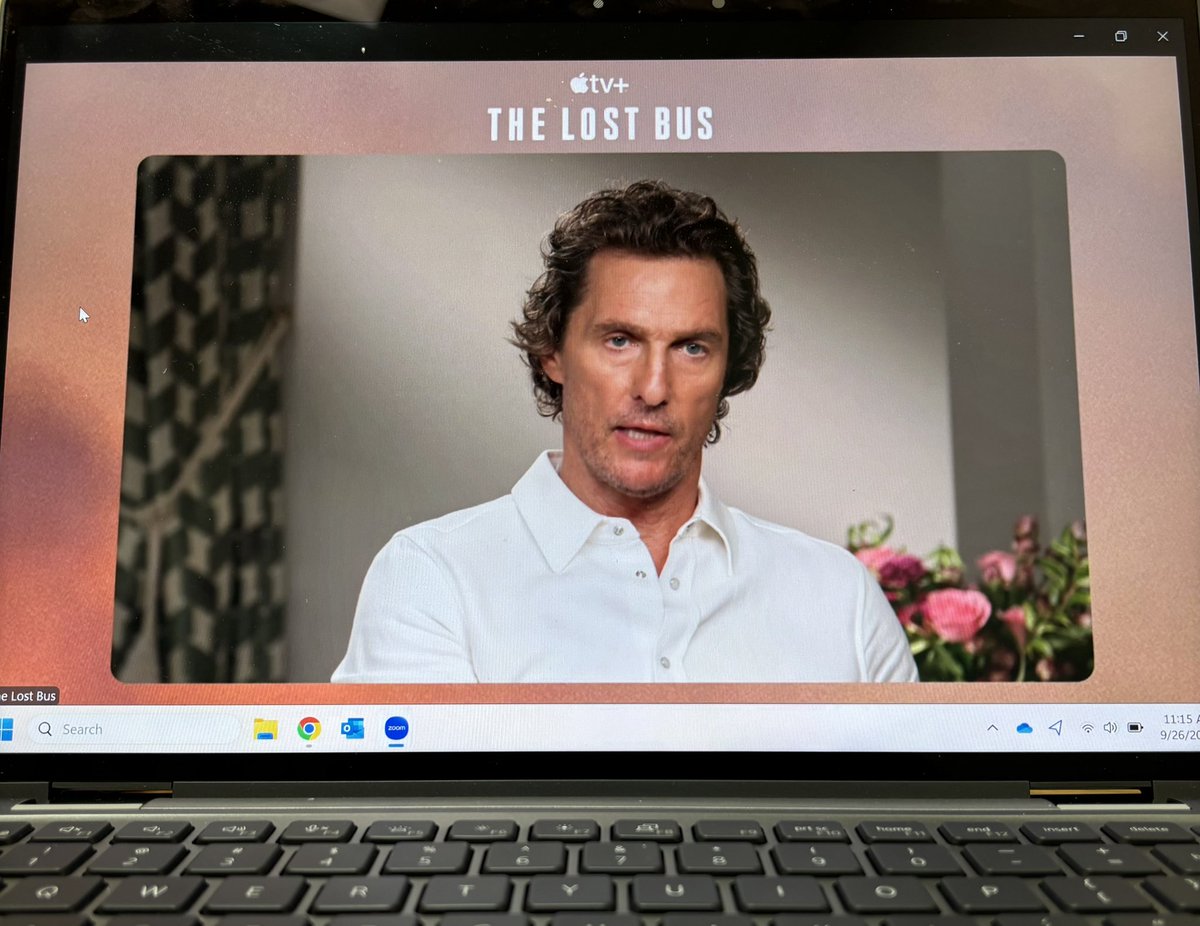 Quite the Zoom meeting today… 
⭐️ Power is real. 👀 

#AmericaFerrera
#MatthewMcConaughey