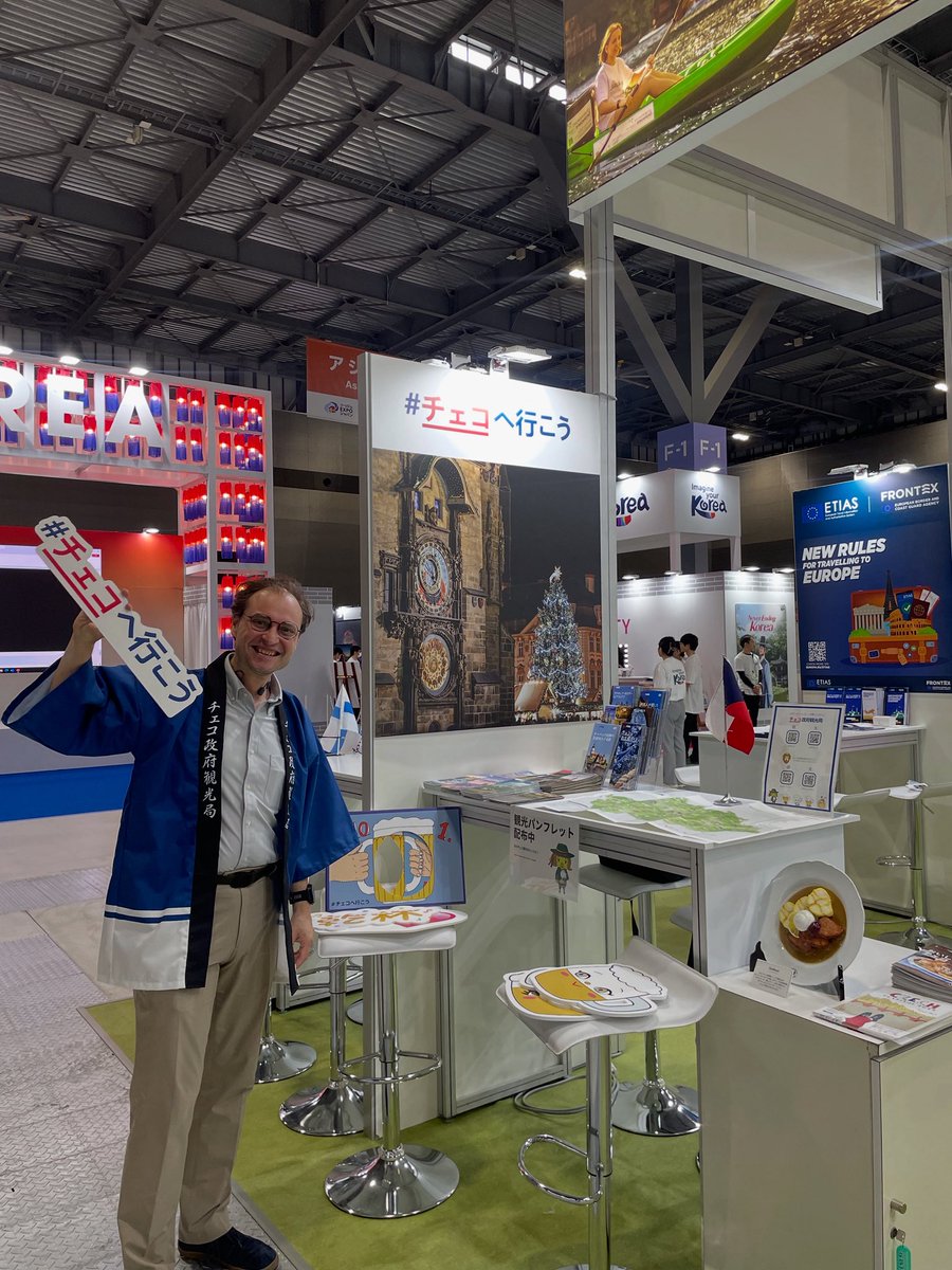 Czechia_JP's tweet image. 🇨🇿週末はツーリズムEXPOジャパン2025へ✈️

チェコ政府観光局は、9/27（土）・9/28（日）の２日間、Aichi Sky Expoで開催されるツーリズムEXPOジャパンに参加します！

Fホール12のヨーロッパブースにて、観光パンフレットの配布や写真用パネルをご用意してお待ちしております♪

#チェコへ行こう