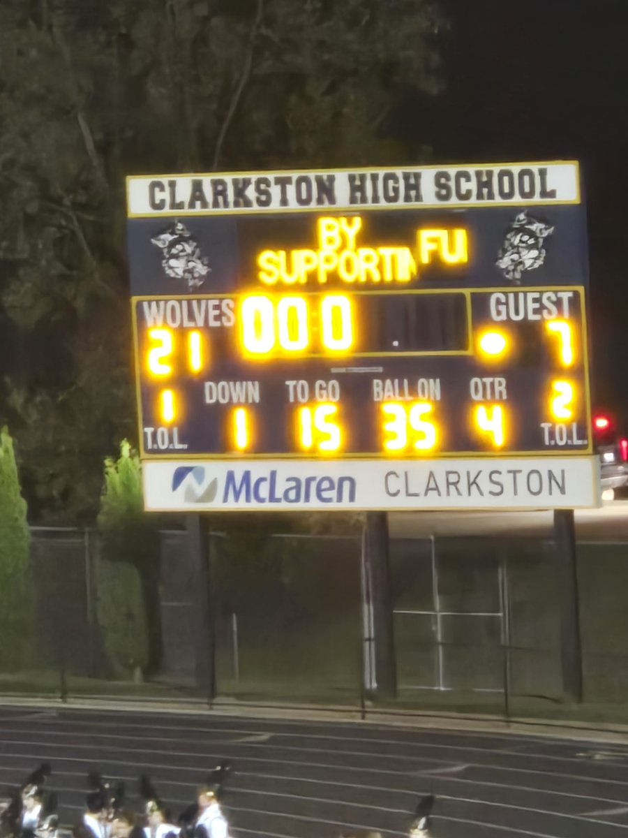 Varsity Football: #ClarkstonFootball (21) Adams (7) Final Wolves Win!!!