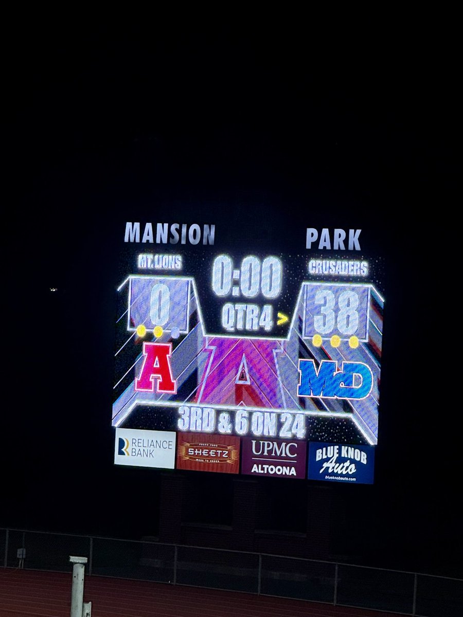 Final score from Mansion Park -

Bishop McDevitt 38 Altoona 0

McD returns home next Friday night for Homecoming 2025 vs. Cumberland Valley. 

#GoCrusaders⚔️⚔️