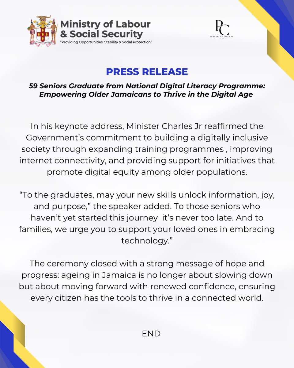 pcharlesjr's tweet image. 🎓 Seniors are proving that age is no barrier to learning, embracing technology to connect, bank, and access services online. 💻📱

#DigitalInclusion #MLSS #SeniorCitizensMonth