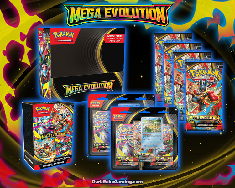 DarkEckoGaming's tweet photo. Happy Mega Evolution release day!
We're live on YouTube! Check out our live TCG store or come hang out!

🔗https://t.co/5Ua6nqMJgs

#pokemonTCG #onepiece #weissschwarz #ripnship https://t.co/MCWm48OZQQ