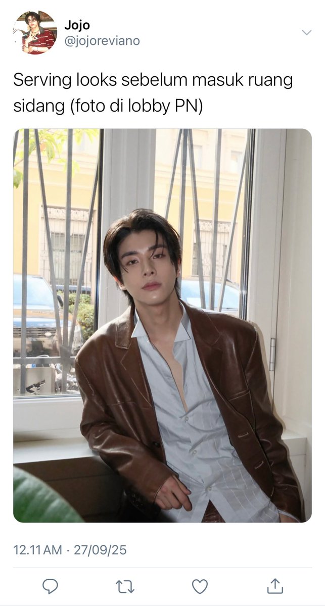 napibble's tweet image. — bro pikir ruang sidang ajang tebar pesona

; a heejake one tweet au