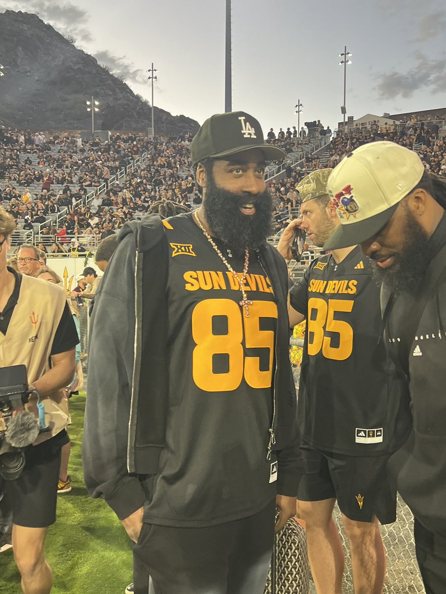 Blake Niemann (@blakes_take2) on Twitter photo James Harden is here in Tempe for the ASU vs. TCU game. 👀
<a href="/FOX10Phoenix/">FOX 10 Phoenix</a> <a href="/SunDevilHoops/">Sun Devil MBB</a> James Harden is here in Tempe for the ASU vs. TCU game. 👀
<a href="/FOX10Phoenix/">FOX 10 Phoenix</a> <a href="/SunDevilHoops/">Sun Devil MBB</a>