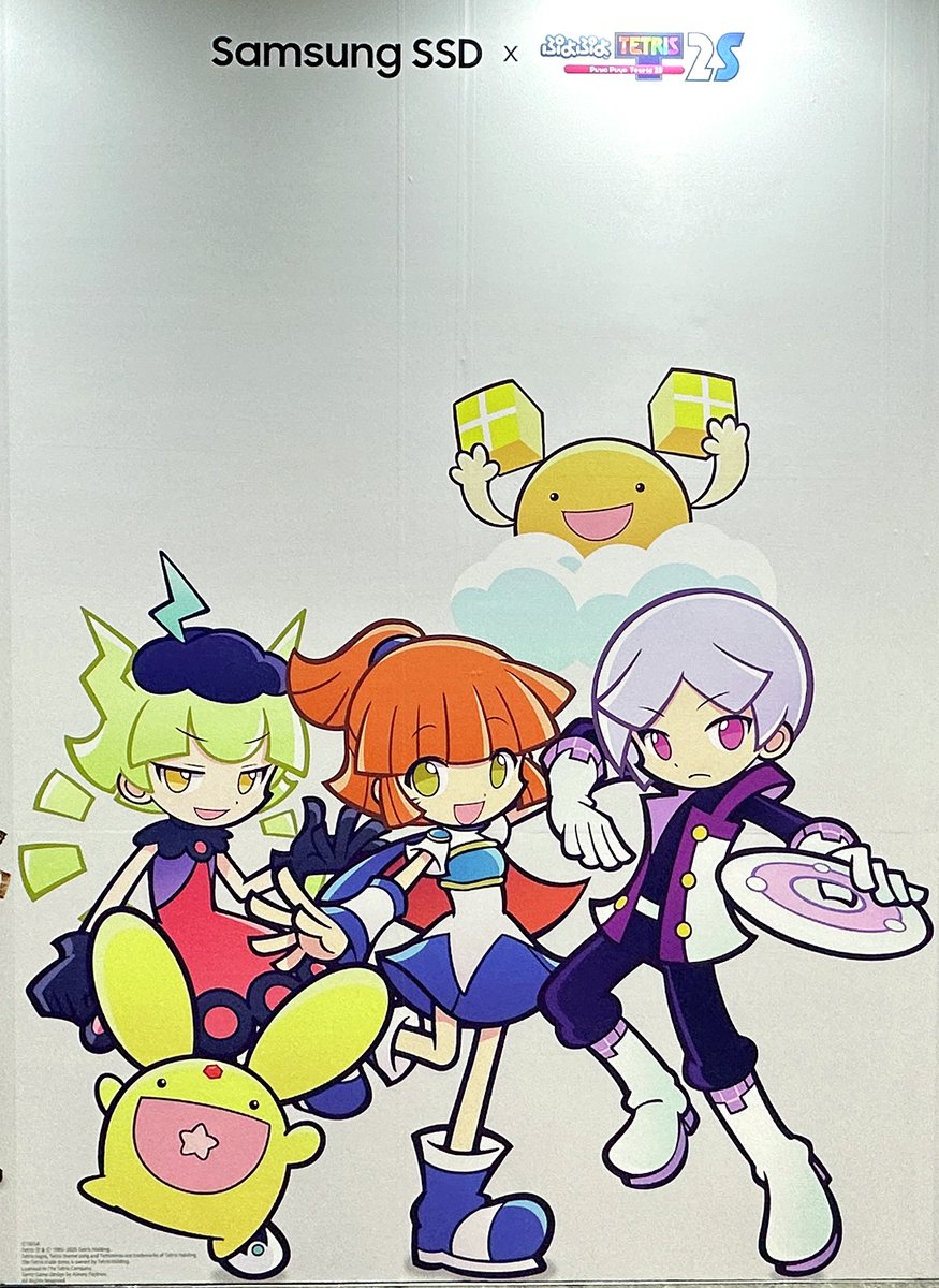 TGS2025 「Samsung SSD」さんのブース壁面に、セガ『ぷよぷよ™テトリス