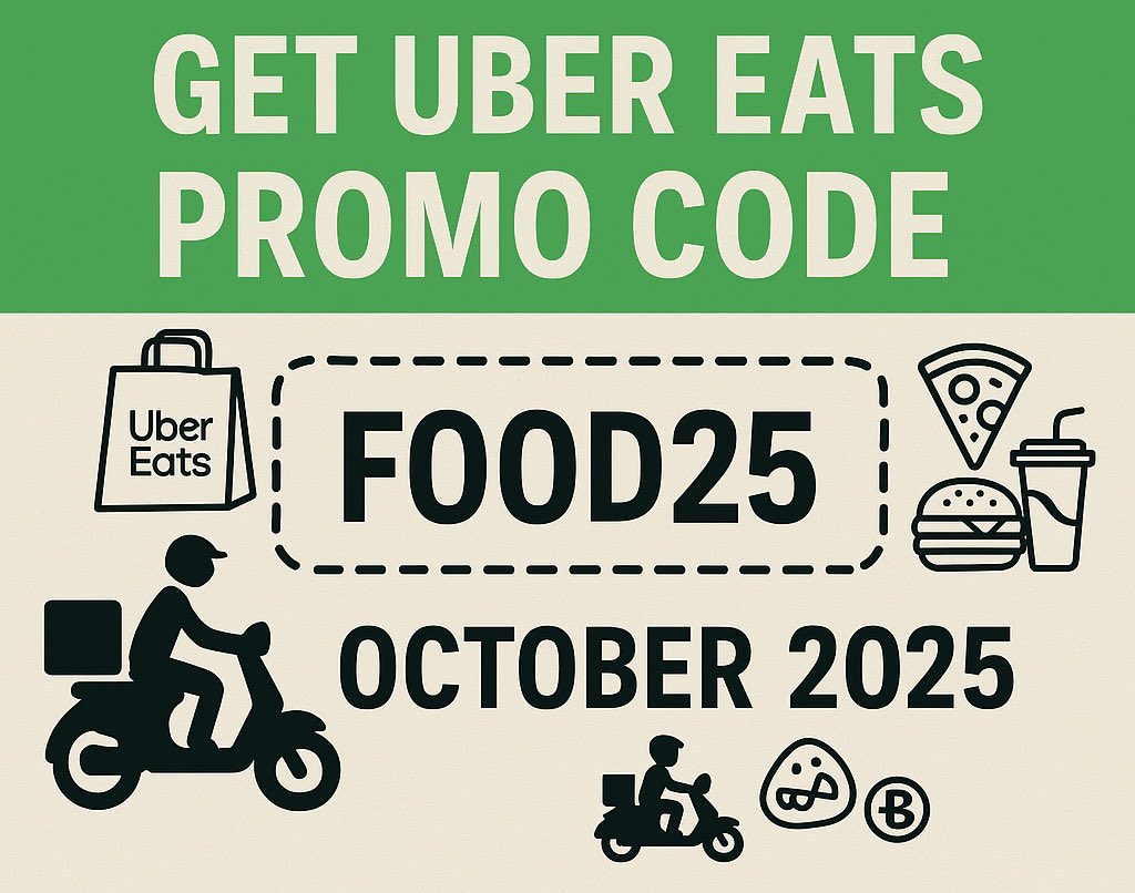 ubereatscode26's tweet image. 100% NEW  (Updated 1 min ago) Uber Eats Coupon codes Existing Users, Free Delivery - OCT 2025 couponlegit.com/uber-eats-prom…

Retweet for more #ubereatscoupon #fooddelivery #grubhub #doordash #deals