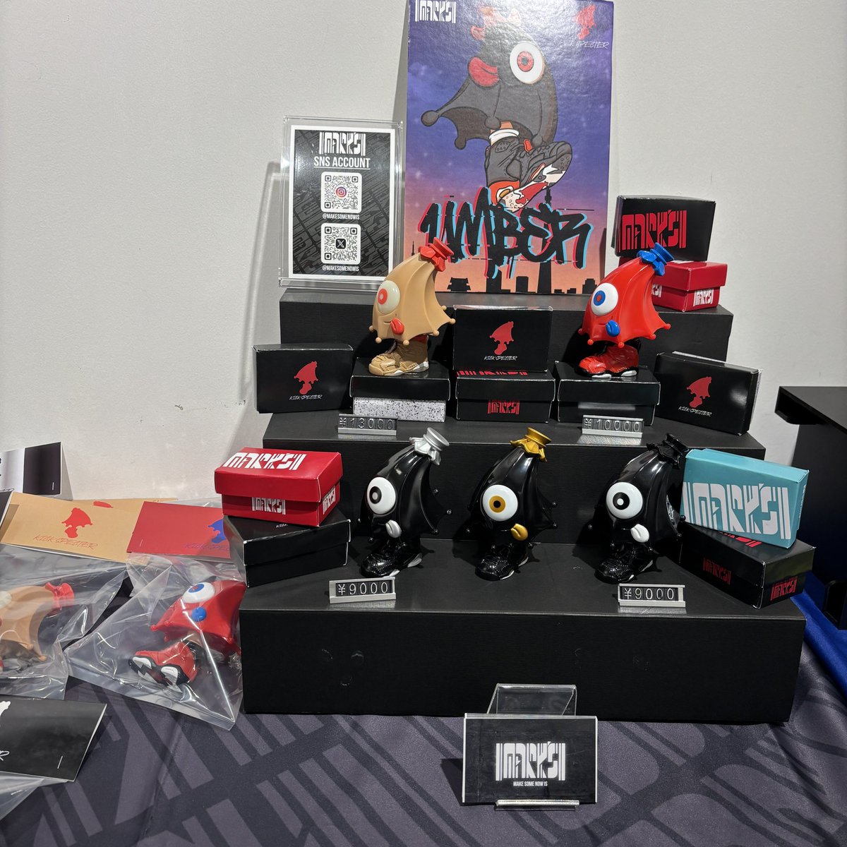 Makesomenowis's tweet image. 設営完了✨

みなさん楽しみましょう🔥

#トイパラ #toyparadise
#MARKS #sofvi #ソフビ