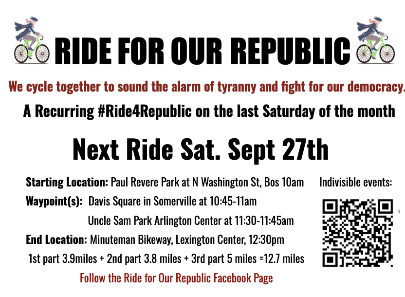 Hope to See Your tomorrow on #Ride4Republic #Boston #BikeRide!