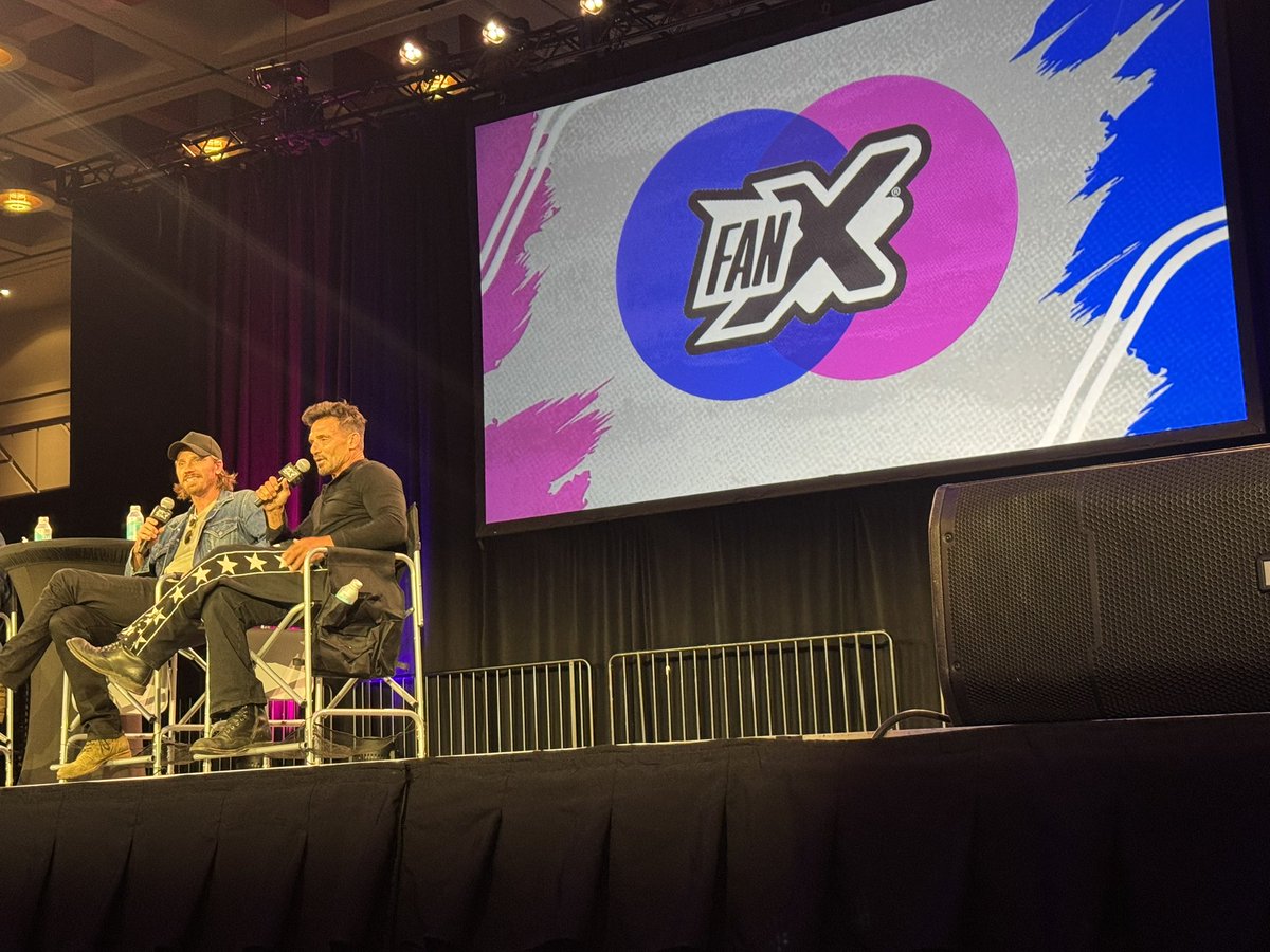 I’m super impressed with how easy it is to get great seats at <a href="/fanxsaltlake/">FanX® Salt Lake Comic Convention™</a> - got a front row seat to see Frank Grillo and Garrett Hedlund at the Tulsa King panel.