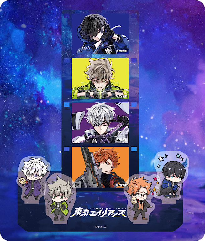 🆕【東京エイリアンズ エポスカード】 👾デザイン 1⃣キャラ集合 Ver