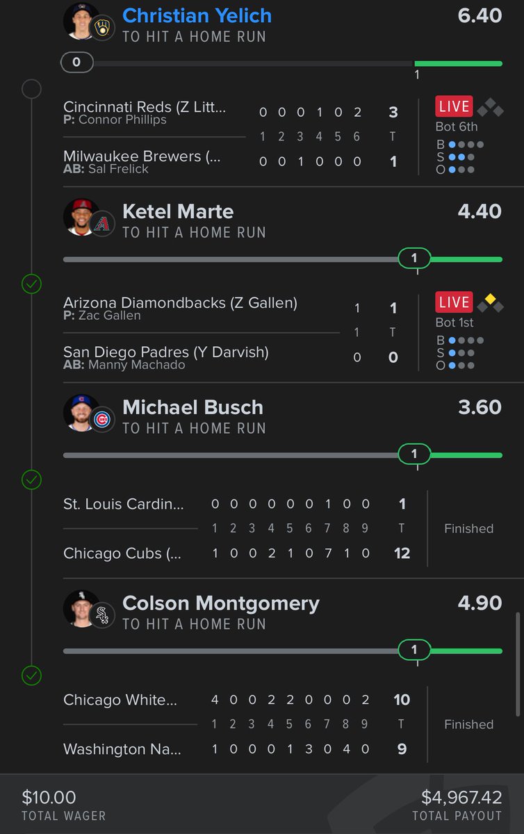 Yelich for 5k? #mlb #fanduel #parlay