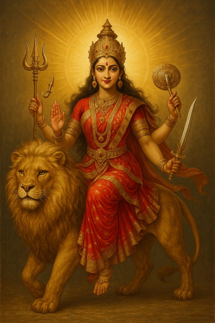 चंद्रहासोज्जवलकरा शार्दूलवरवाहना। 
कात्यायनी शुभं दद्याद् देवी दानवघातिनि ।।

आदिशक्ति माँ दुर्गा के षष्ठ स्वरूप शौर्य, पराक्रम और विजय की अधिष्ठात्री माँ कात्यायनी के चरणों में वंदन !