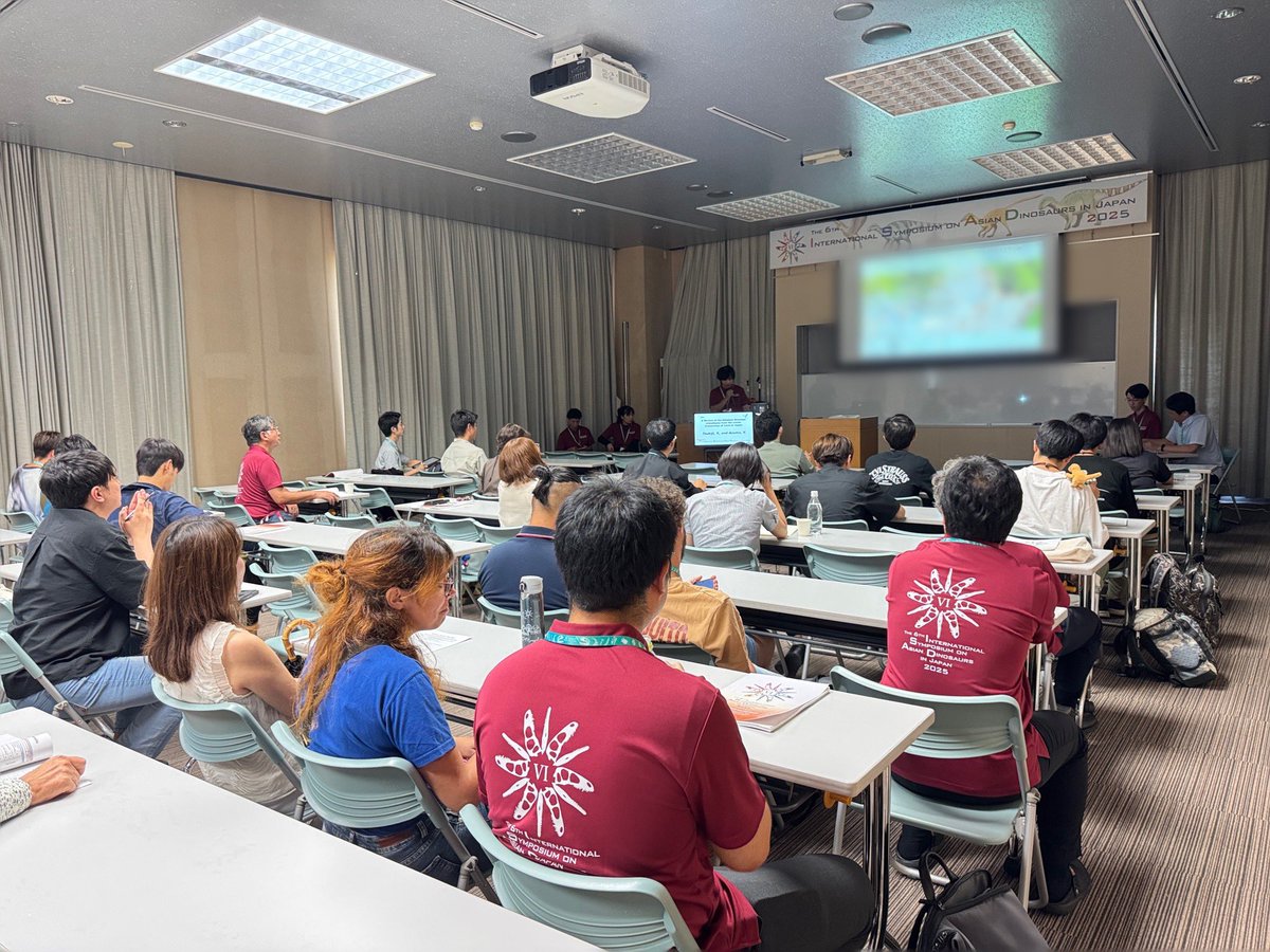 #アジア恐竜国際シンポジウム
#ISAD2025
ただいま発表中です🏫