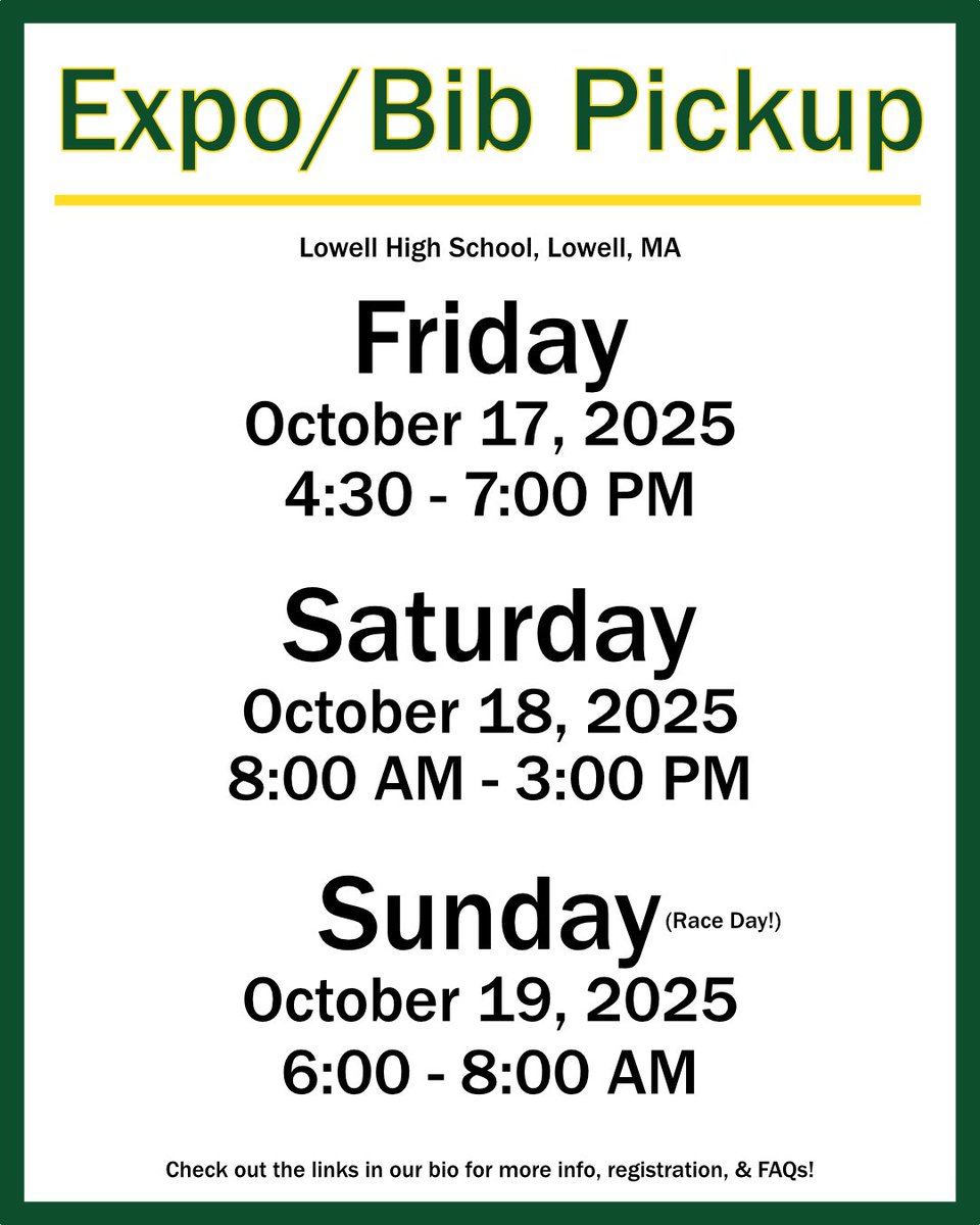 RunBaystate's tweet image. FAQ Friday! How do I pick up my bib/race packet? Can I pick up a friend's bib? Bibs/race packets can be picked up at the Expo. Show an ID (a pic is ok) to pick up your or a friend's bib #baystatemarathon #baystatehalfmarathon #baystatehalfmarathonrelay
