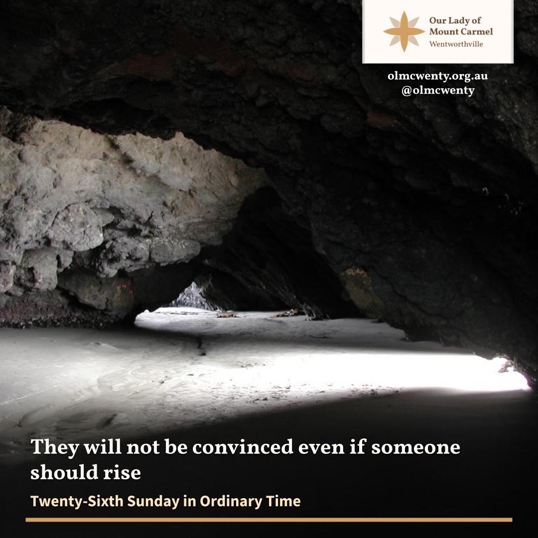 The rich man has selfishly lost sight of what truly matters in life. Jesus calls us to use our personal and material gifts to work for justice. Am I listening to God's cry in the voices of the poor, the marginalised, the suffering, the victims of war and violence? #Sunday #Gospel