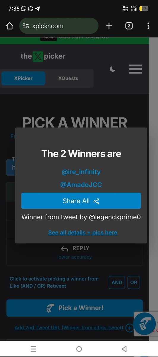 Congratulations both
We are got our 2 gold pass giveaway winner ❤️🫶

<a href="/ire_infinity/">IRE 💎</a> 👑
<a href="/AmadoJCC/">Amado</a> 👑

Please contact me discord for your price ❤️