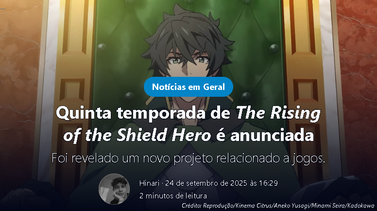 RadioJHero's tweet photo. Matéria NOVA no site !

https://t.co/cmnknpgXLd https://t.co/18jEkplJDJ