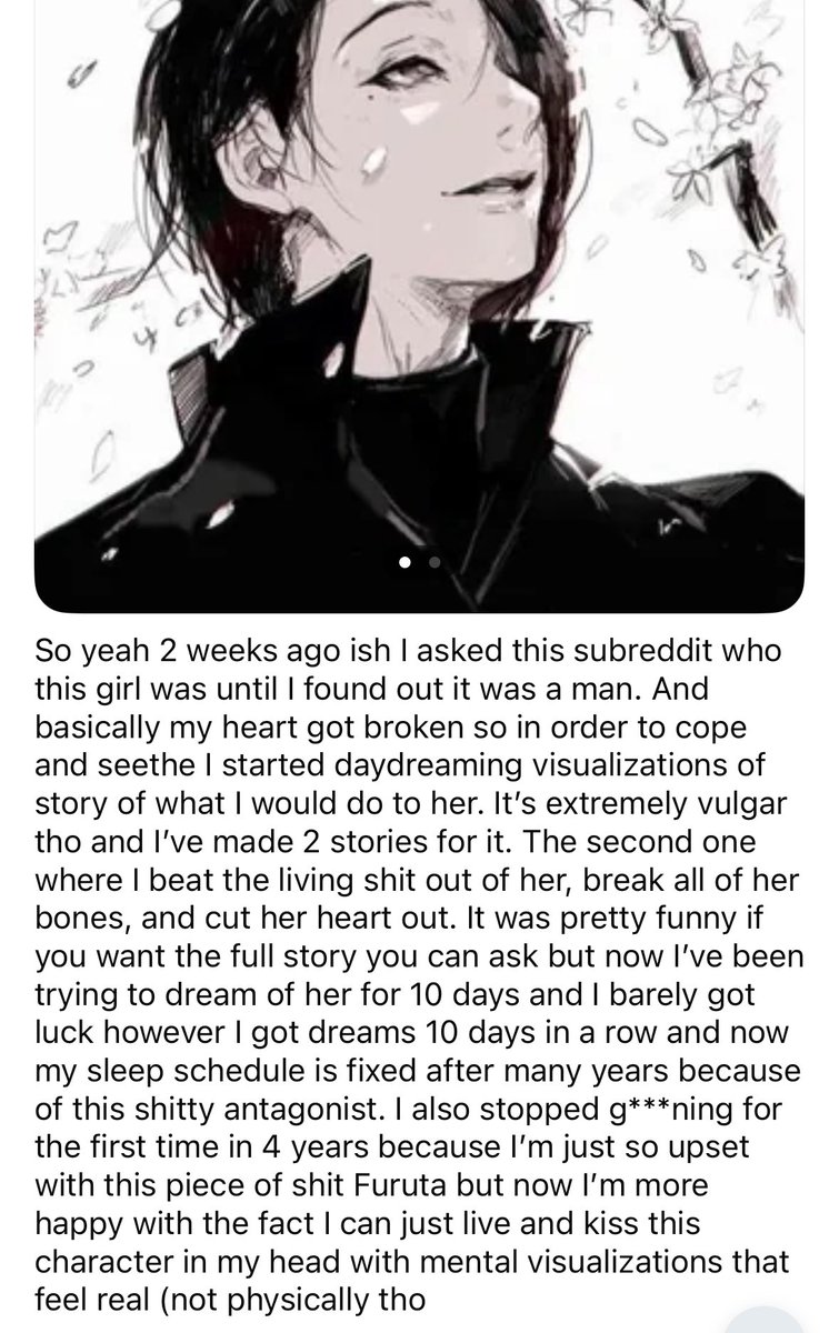 some crazy shit going on in the tokyo ghoul subreddit