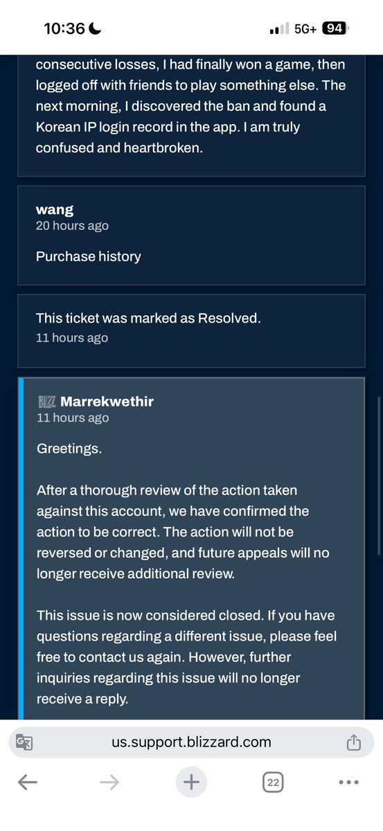 MTG_IDsO's tweet photo. @BlizzardCS My Overwatch account (MTGcn#3267) was hacked on Sept 24 from a Korean IP right after I logged out. I was then permanently banned and my appeal was denied. I have never cheated in any game — I’m the victim of account theft. Please review my case fairly. https://t.co/MmkK9wdcO4
