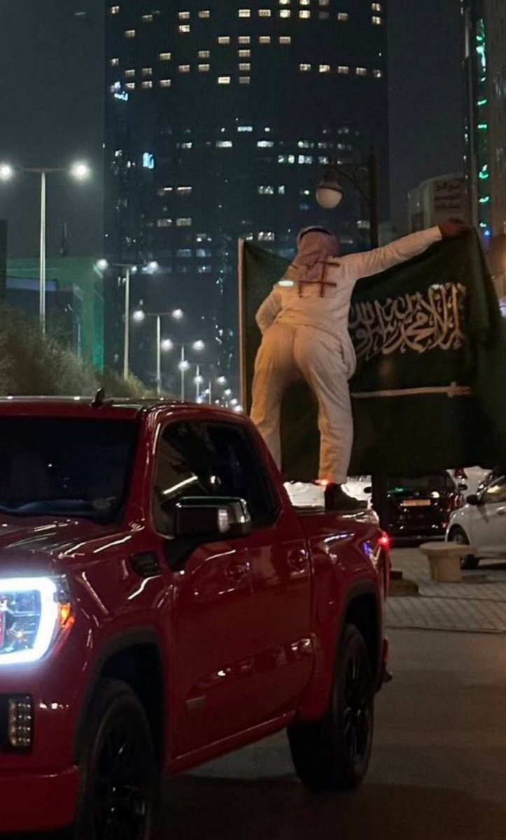 Saudi Arabia is celebrating its “National Day.”

In case you don’t know, the entire “state” is literally named after the ruling family.

It’s like renaming the USA “Trumpia” and calling an American a “Trumpian.”

Photo from today’s celebrations.