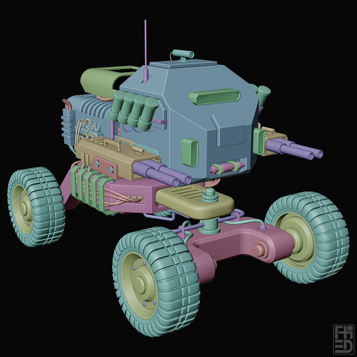 Unmanned ground vehicle Concept
Modeling : BLENDER

♦reference from internet♦

#3d #model #model #modeling #b3d #blender3d #fh3d #fhwip2025 #hardsurface #weapon #design #ugv
#defence #Concept