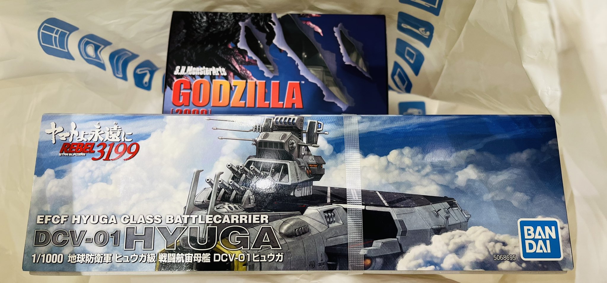 1/1000 地球防衛軍 ヒュウガ級 戦闘航宙母艦 DCV-01ヒュウガ ヤマトよ