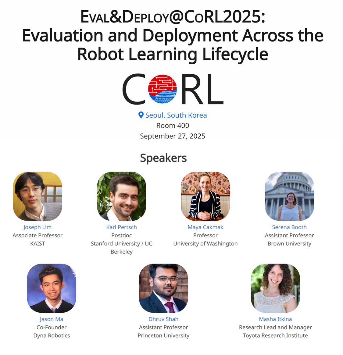 DynaRobotics's tweet image. Our cofounder and Chief Scientist @JasonMa2020 is giving a talk at CoRL workshop today! Stop by if you want to know the magic behind Dyna-1 🤖