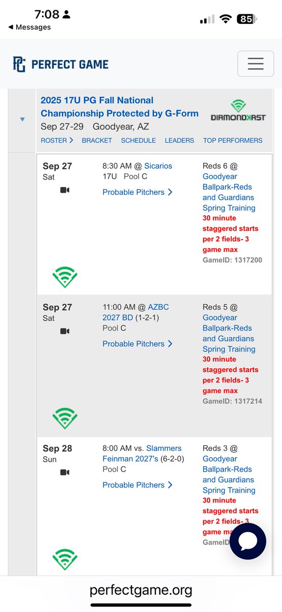 📅 Updated Schedule
Channy Ortiz Academy • #7
17U PG Fall National Championship