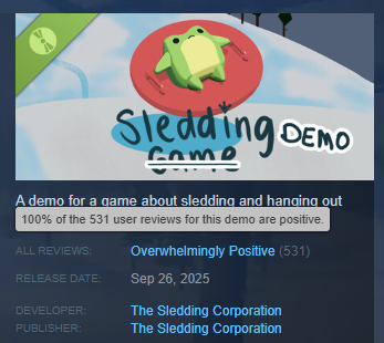 Sledding Game tweet media