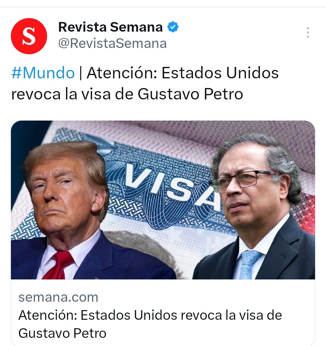 Sin visa, desertificado y con la peor imagen ante el pueblo. 

Así quedó Gustavo Petro.