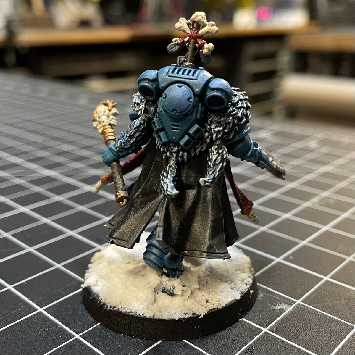 RunningRiot4798's tweet photo. Warhammer Riot Space Wolf model by @HBot45 https://t.co/9G7y2fK4uA