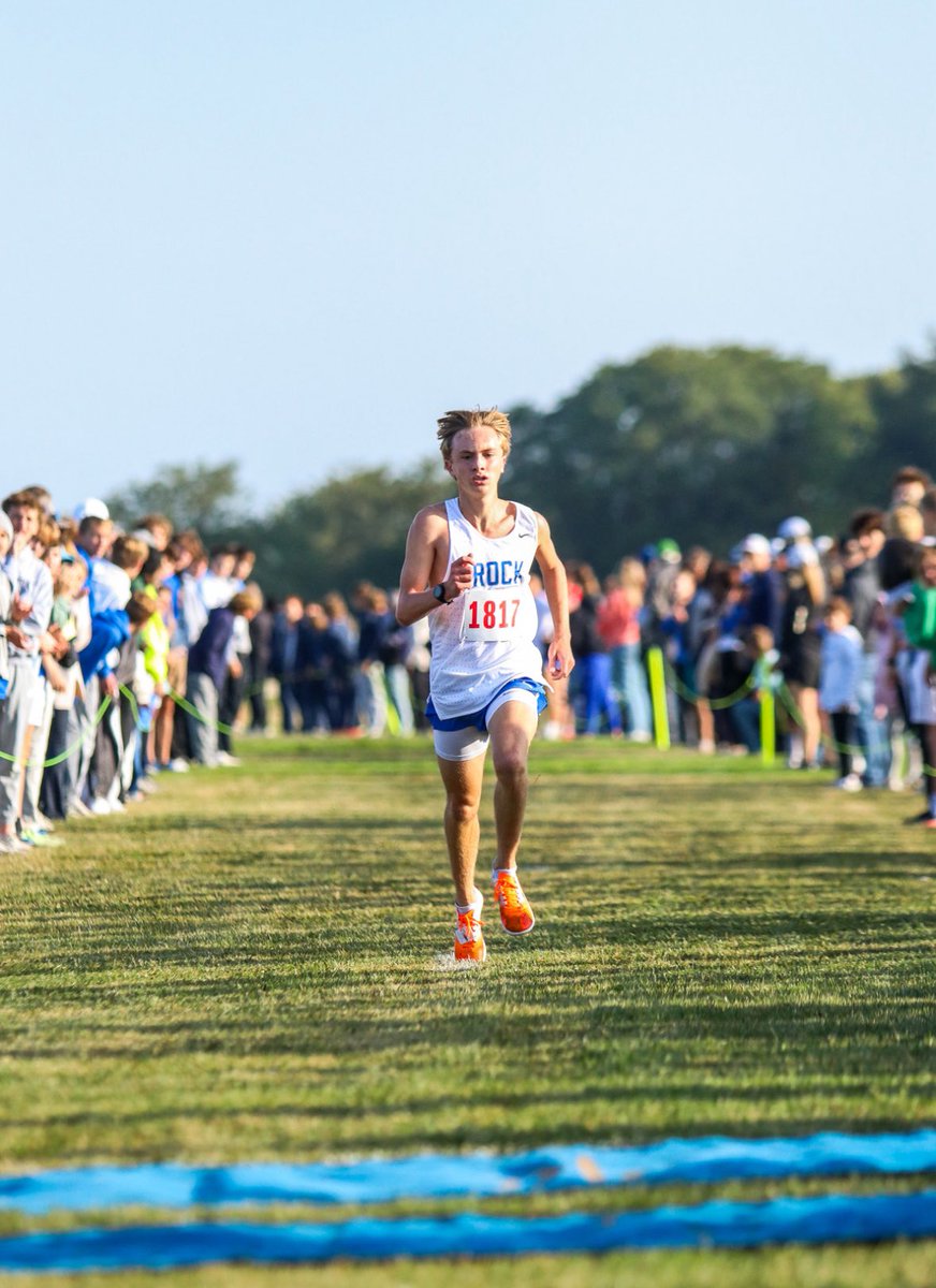 Rock Nation…

History was made in Columbia tonight! Jack McGovern ’28 won the Gans Creek Classic, running a blazing time of 14:44 on the State course! *We believe* that is the fastest 5K time ever run on Missouri soil in MSHSAA XC history! 
Way to go, Jack!!! 🔥 🔥 🔥