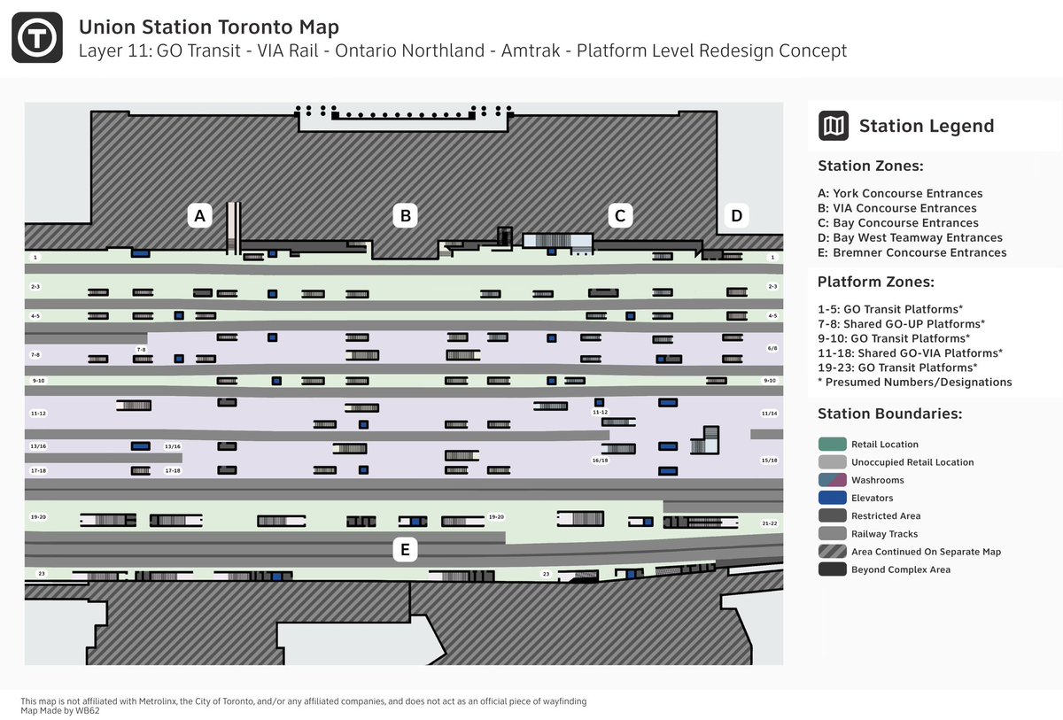 WBMetro62's tweet photo. The platforms between York Street and Bay Street will see massive changes in the future. 

Going off multiple public sources, most platforms will be combined and widened, and at least 17 new staircases and elevators will be added to improve passenger flow and accessibility. https://t.co/I67jmqF3gk