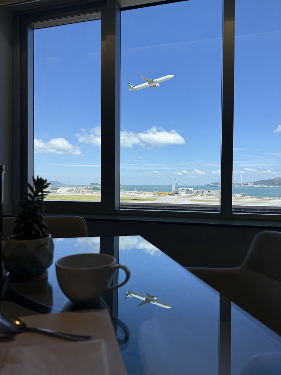 Breakfast with a view.