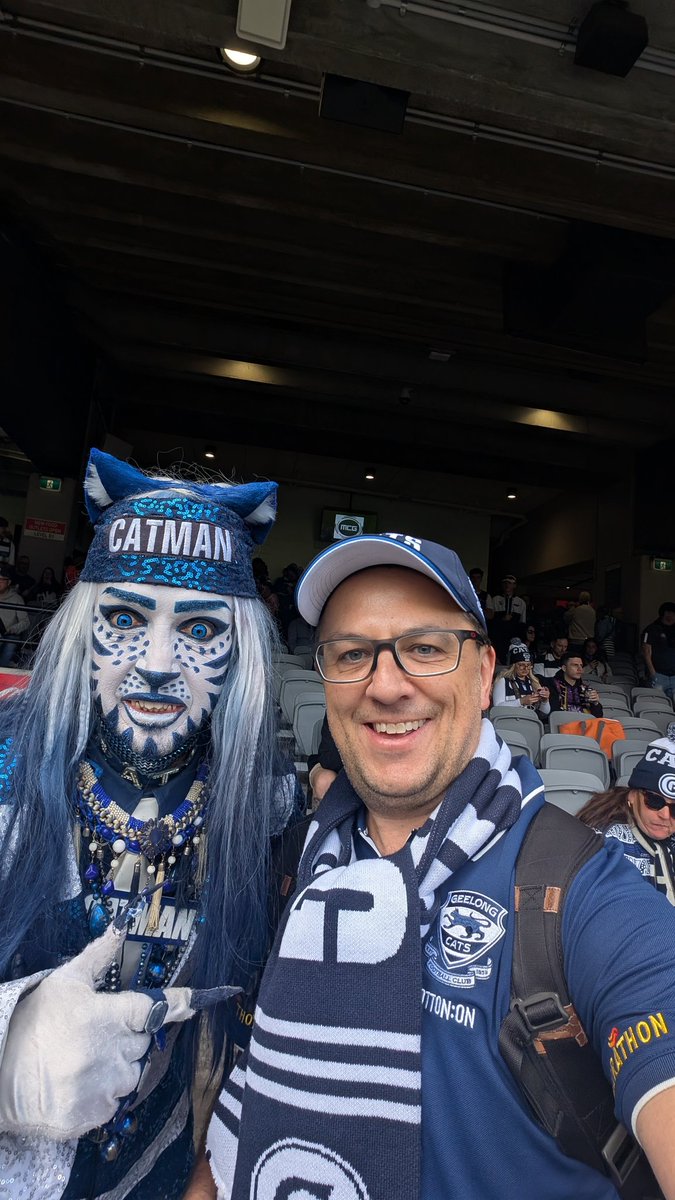 thecattery's tweet image. Catman! 

#afl #aflgf #aflgrandfinal #geelong #geelongcats #Aflfinals #LetsFuckingGo
