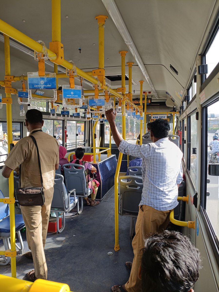 ApapLlc's tweet photo. முதல்முறையாக ULE பேருந்தில் பயணம் செய்தேன்!

1) Effortless Acceleration and Fast.
2) No Jerks and Vibration (Could be since these are new buses).
3) Comfortable seats.
4) Premium Interiors.

Overall, a great quality ride.

The only downside would be lower seating capacity. https://t.co/tJaDnR11M8