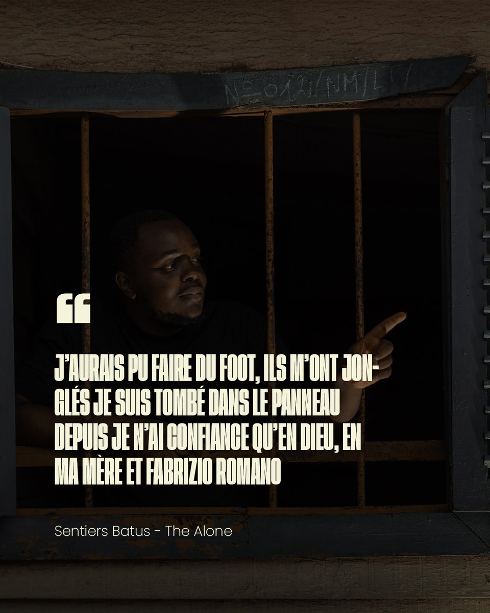 ⚽ "J’aurais pu faire du foot, ils m’ont jonglés… Depuis je n’ai confiance qu’en Dieu, en ma mère et Fabrizio Romano."
THE ALONE sur SENTIER BATUS 
🔥 L’EP KWATTA est dispo sur toutes les plateformes depuis vendredi ! Allez streamer

#Kwatta #SentierBatus #TheAlone #TDKodjo