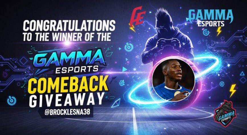 🎉 Congratulations to the winner of the Gamma Esports Comeback Giveaway – <a href="/BrockLesna38/">gxldecaicedo</a> ! 🏆

Please DM us to claim your prize and choose between an Xbox gift card or a PlayStation gift card 🎮✨

Thank you to everyone who entered—more giveaways coming soon! 🚀

 #GiveawayWinner